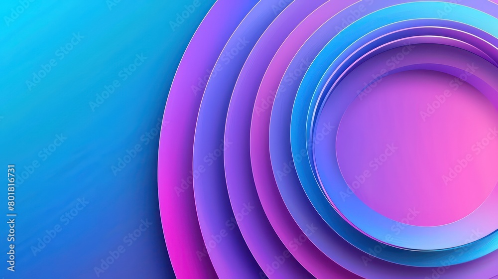 Fototapeta premium gradient background from blue to purple, dynamic typography, infographic elements, charts and graphs space