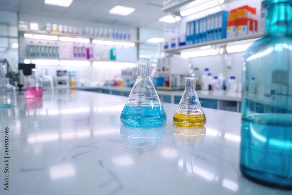 a scientific lab, scientists, bright, white a scientific lab, scientists, bright, white