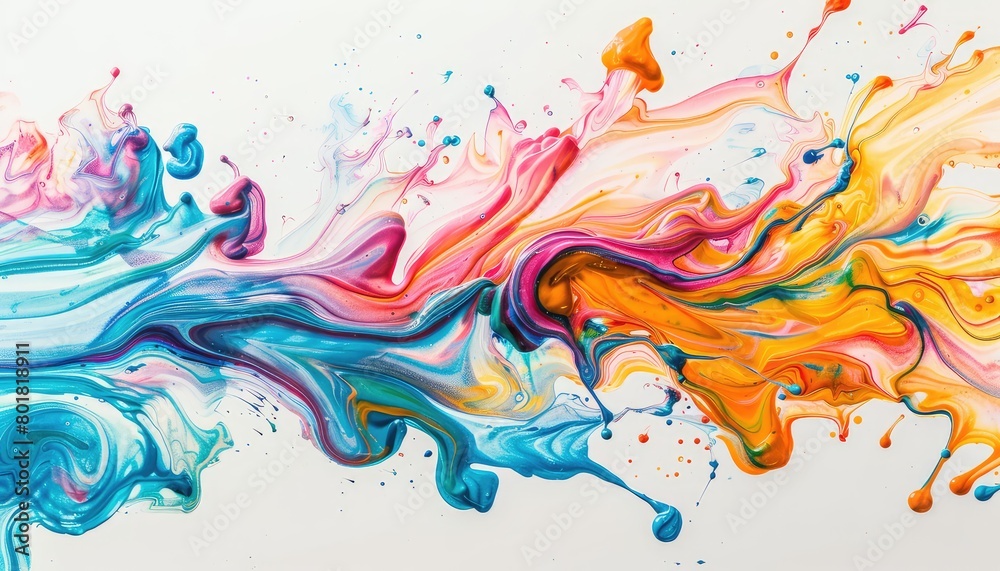 liquid paint with white background liquid paint with white background