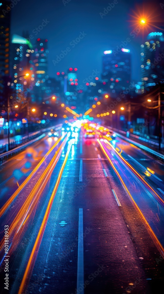 acceleration speed motion on night road acceleration speed motion on night road