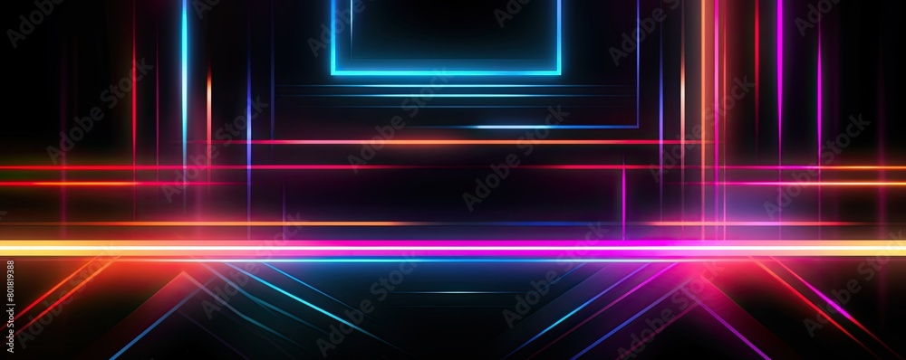 Abstract tunnel of light and new highlights. Abstract neon light background, Generative AI Abstract tunnel of light and new highlights. Abstract neon light background, Generative AI