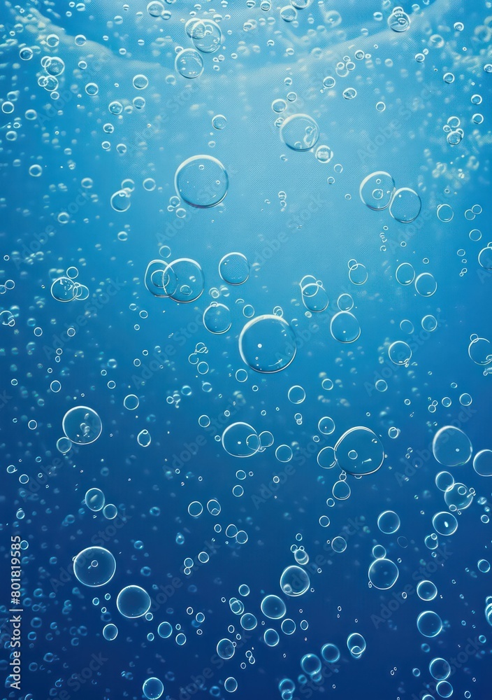 bubbles in water and gas, simple