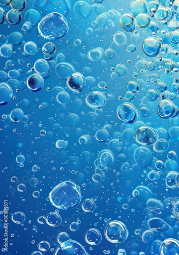 bubbles in water and gas, simple