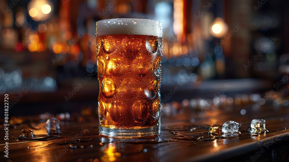 glass of beer at black background glass of beer at black background