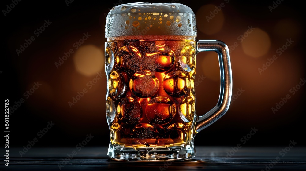glass of beer at black background glass of beer at black background