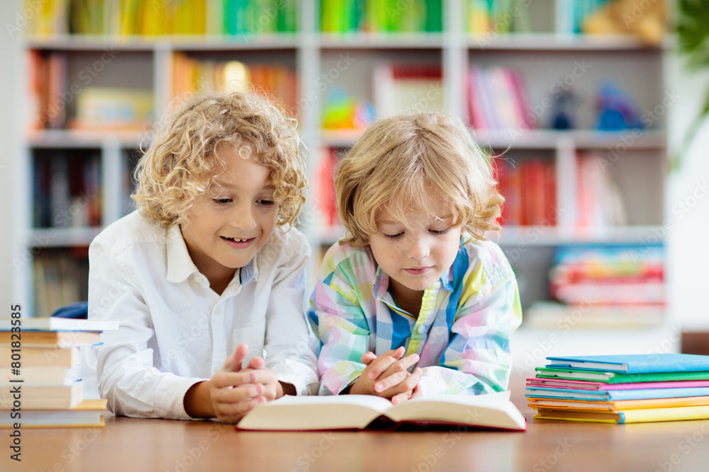 Child reading book. Kids read. School education. Child reading book. Kids read. School education.