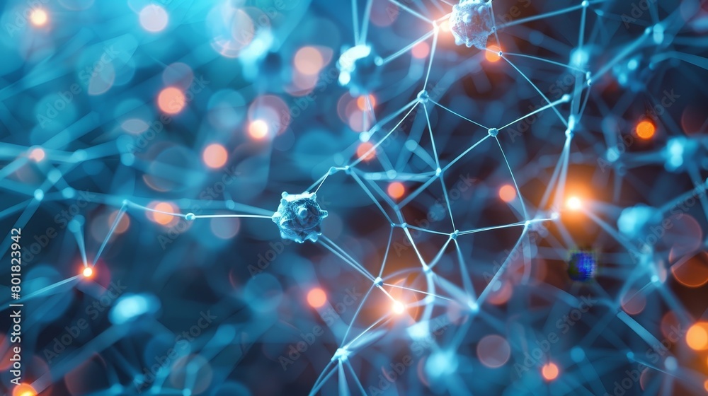 Network cells, Neural Connection Background Network cells, Neural Connection Background