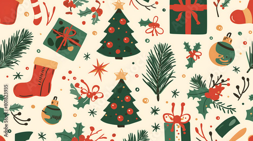 christmas seamless pattern