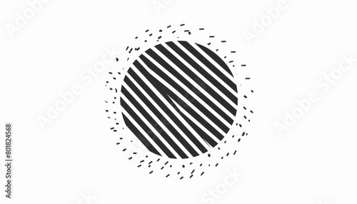logo design of a circle with several lines, white background © STOCKYE STUDIO