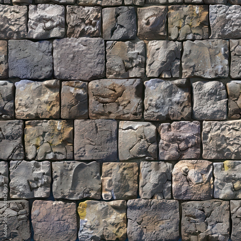 Obraz premium cobblestone wall, tillable pattern