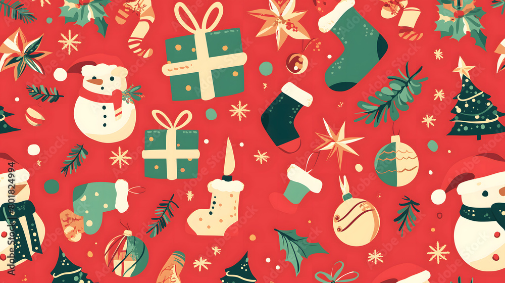 christmas seamless pattern christmas seamless pattern