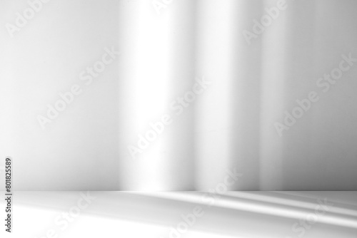 Wallpaper Mural Wall interior background, studio and backdrops show products.with shadow from window color white and grey. background for text insertion and presentation product	 Torontodigital.ca