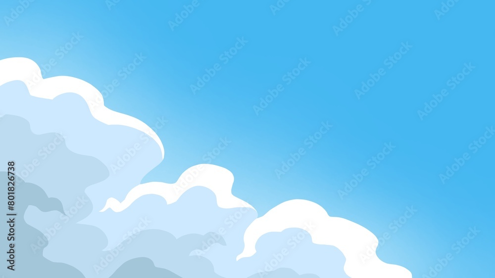 Clouds in The Sky Background for Wallpaper, with blured and noise effect