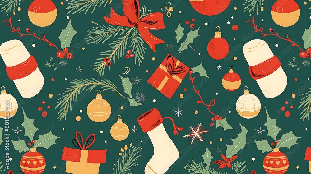 christmas seamless pattern christmas seamless pattern