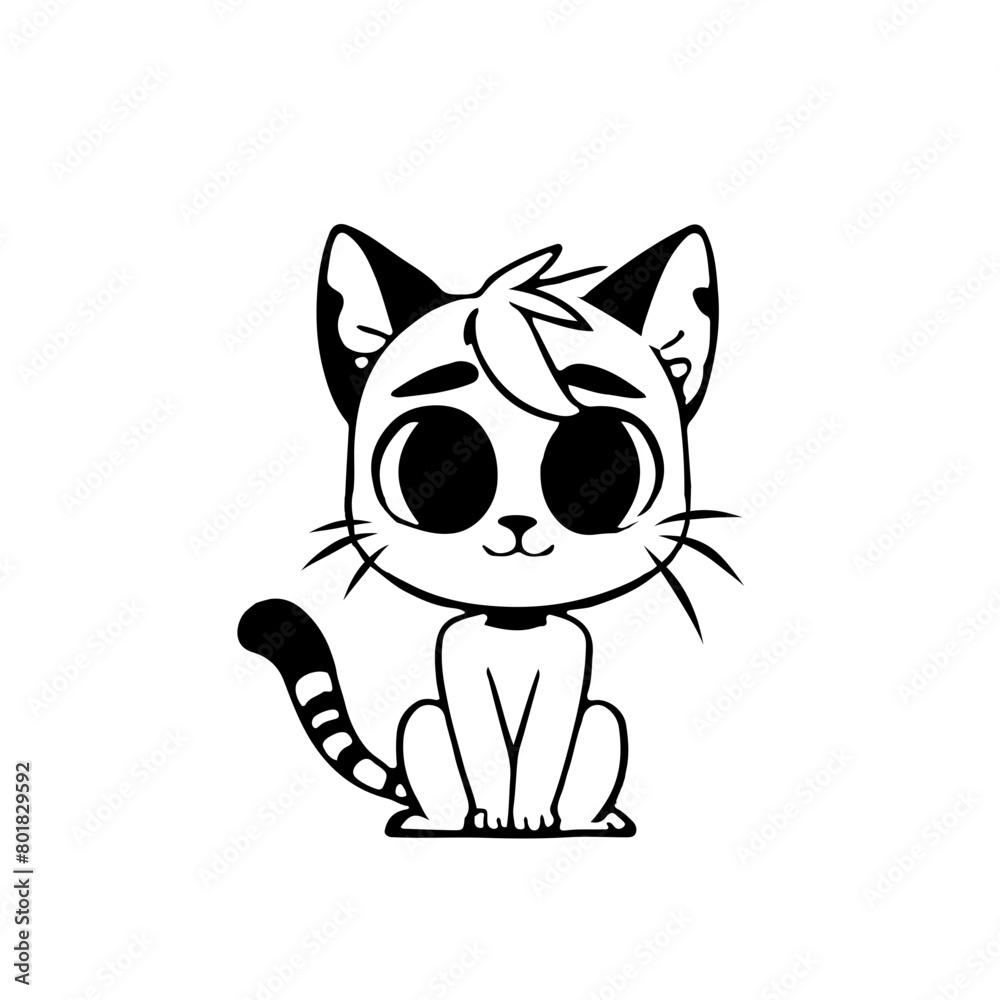 Obraz premium A smart cat in the moment 