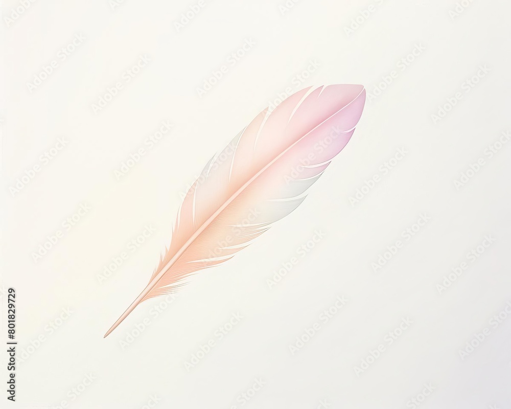 one feather, soft background one feather, soft background