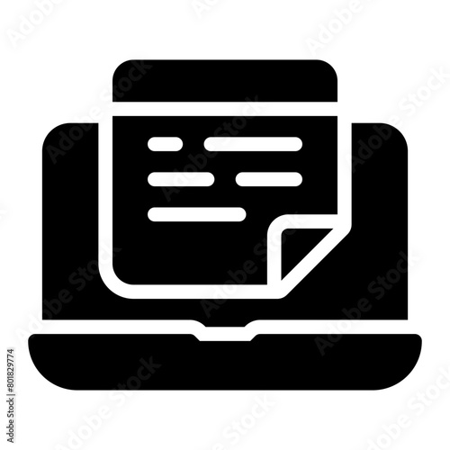 notes glyph icon