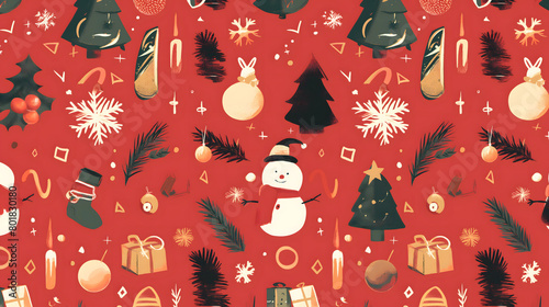 christmas seamless pattern