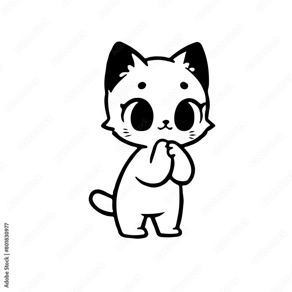 A cutest cat in feeling happy A cutest cat in feeling happy