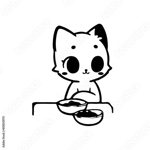 A cutest cat in feeling happy 