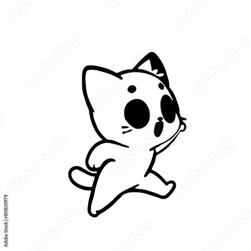 A cutest cat in feeling happy 