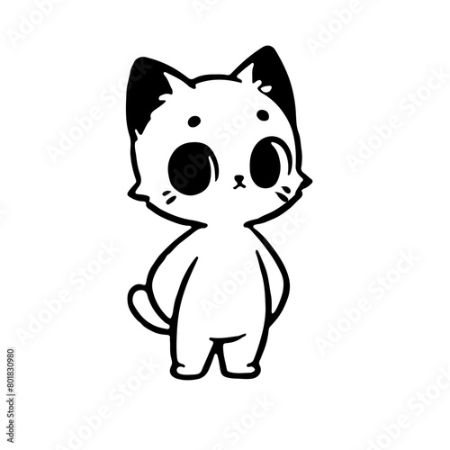 A cutest cat in feeling happy 