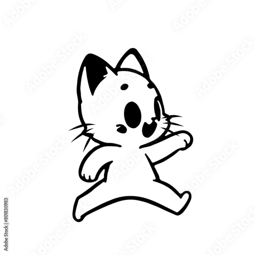 A cutest cat in feeling happy 