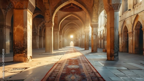 Discover sacred spaces during Ramadan in 2024. Concept Ramadan, Sacred Spaces, Spiritual Journeys, Travel Destinations, Cultural Experience © Anastasiia