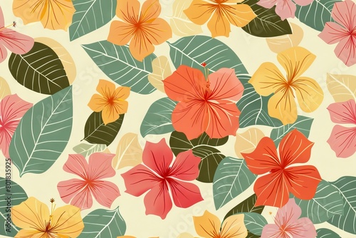 Crafty floral wonder. Seamless pattern for creative fabrics