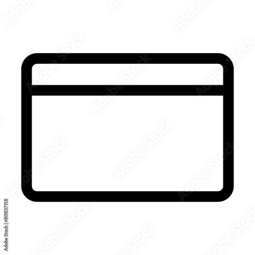 Credit Card Simple Line Icons
