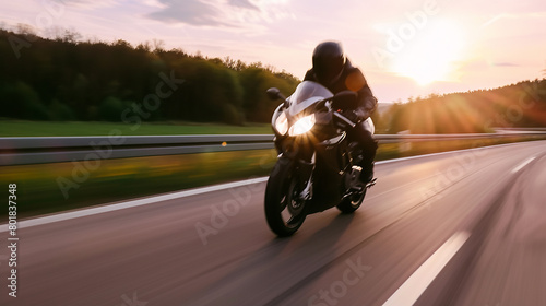 person riding a motorcycle