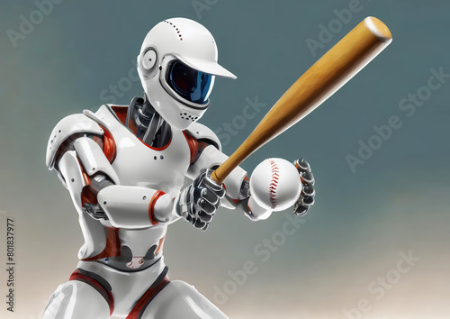 スポーツの概念で人工知能を搭載した野球選手