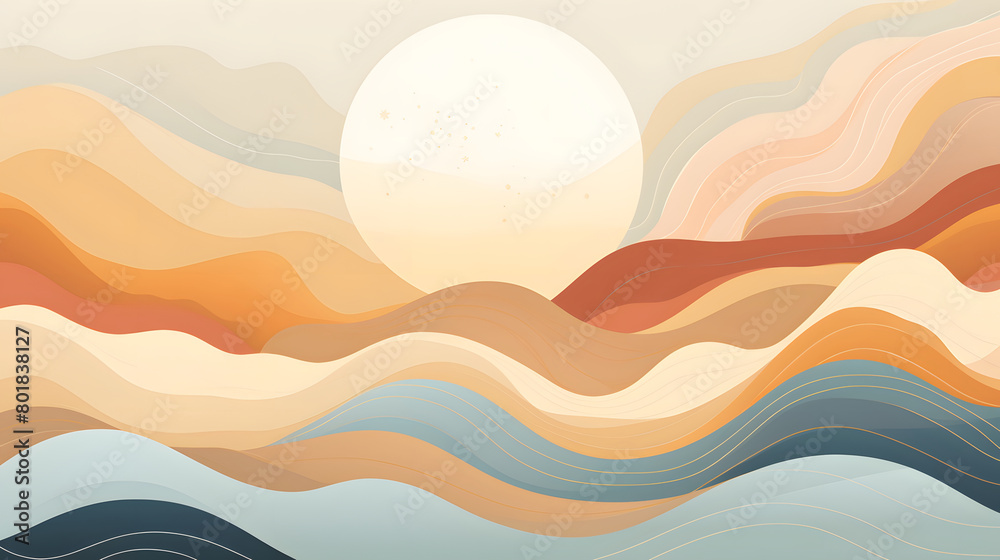 Digital sunrise art design landscape abstract graphic poster web page PPT background Digital sunrise art design landscape abstract graphic poster web page PPT background