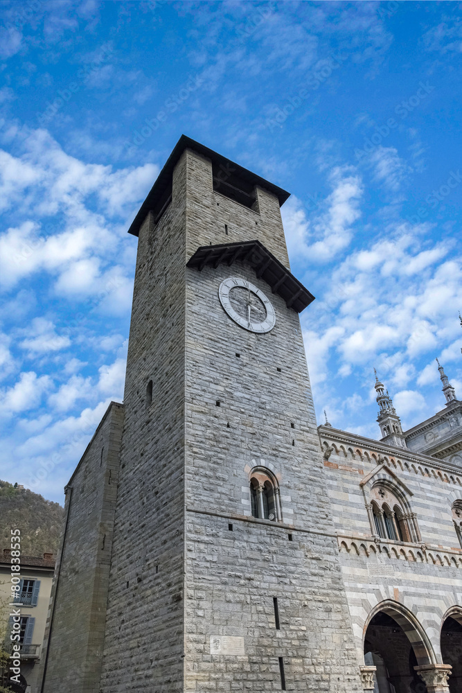 Como in Italy, the Santa Maria Assunta cathedral in the historic center
