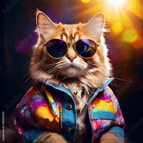 cat with sunglasses