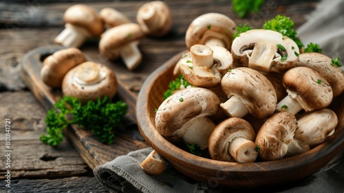 mushrooms ready for cooking