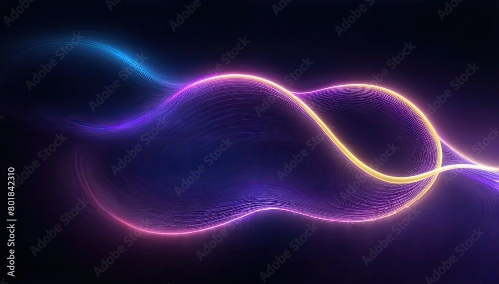 Futuristic Neon Design on Colorful UV Background Futuristic Neon Design on Colorful UV Background