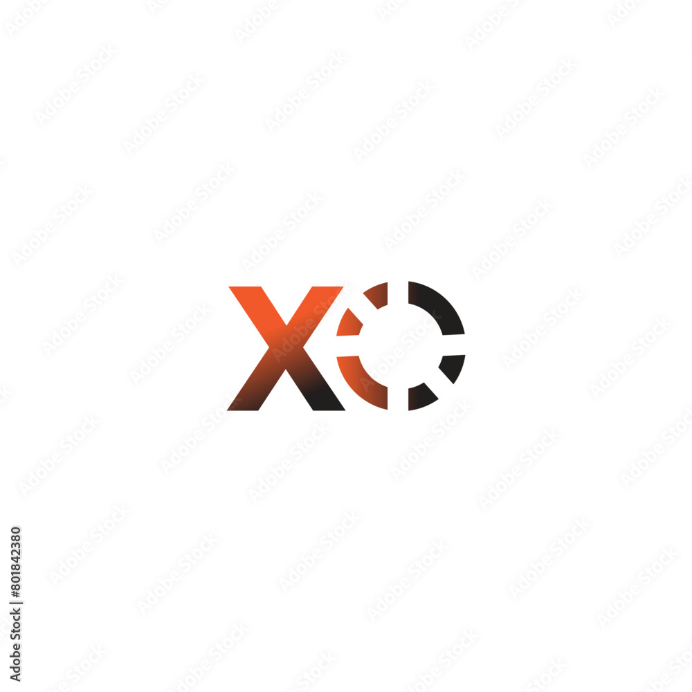 Obraz premium x o letter logo