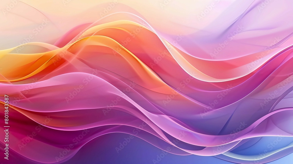 Modern abstract wave flowing gradiant background, generative ai