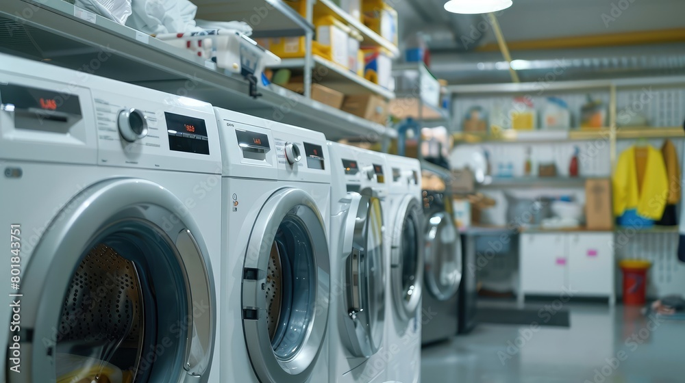Automatic washing machine service shop, Generative Ai Automatic washing machine service shop, Generative Ai