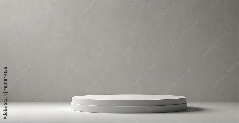 Empty beautiful 3D round podium with copy space Perfect platform for showing your products Empty beautiful 3D round podium with copy space Perfect platform for showing your products