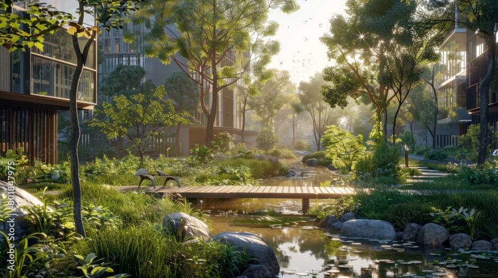 Communities working together creating green spaces, urban gardens , emphasizing collaboration and environmental stewardship. Generative Ai content hyper realistic 