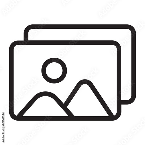 landscape line icon