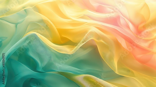 Texture, background, pattern, The texture of colorful silk fabric, Beautiful emerald colorful soft silk fabric, Silk waves, smooth fabric folds in vivid color,Wavy satin abstract background wallpaper 