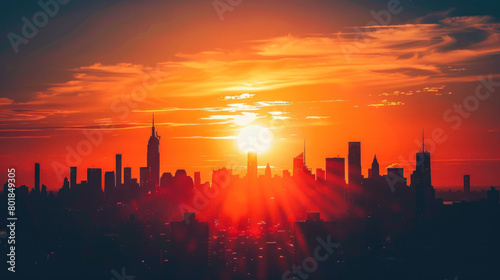 Vibrant Urban Skyline Under Sunshine., International Sun Day, the importance of solar energy, Sun’s contributions to life on Earth.