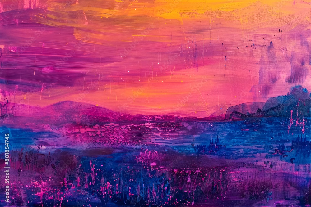 Exoplanet landscape abstract expressionism Exoplanet landscape abstract expressionism