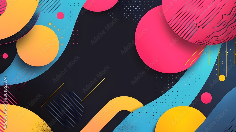 abstract colorful background with circles