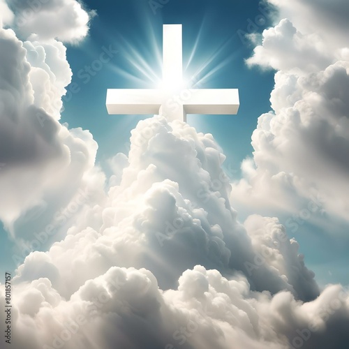 Ascension Day Images for creating social greetings to commemorate the occasion. (ID: 801857157)