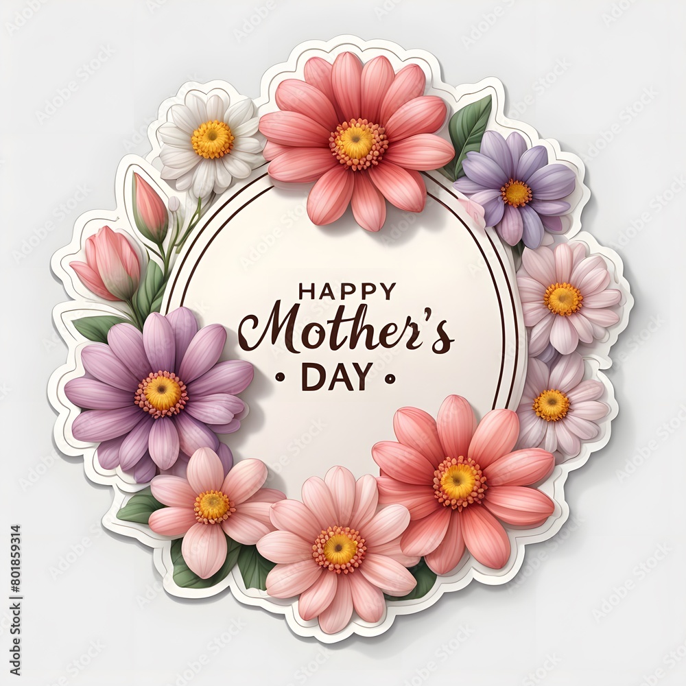 flowers labels decoration mothers day style art, sticker illustration. white background, clip art, hiper, beautifull , realistic, Sticker border, hyper detailed. 4k, ai, generative, 어버이날, 생성형 flowers labels decoration mothers day style art, sticker illustration. white background, clip art, hiper, beautifull , realistic, Sticker border, hyper detailed. 4k, ai, generative, 어버이날, 생성형