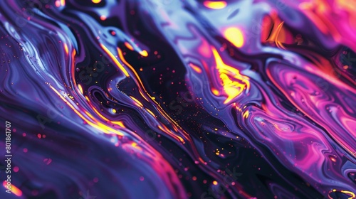 Abstract neon background. Paint in motion